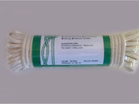 Sash Cord WHITE 100  5 16 #10 Fashion