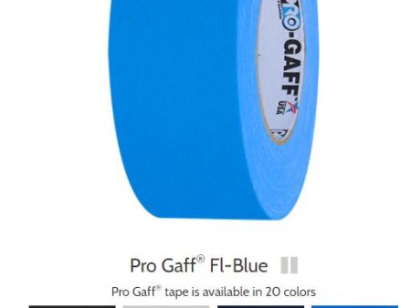 Pro Gaff  2x55yds  FLUORESCENT Blue ProTAPES  001G255FLBLUE Online