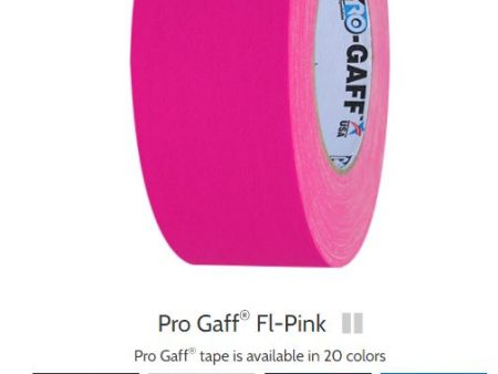 Pro Gaff  2x55yds  FLUORESCENT Pink ProTAPES  001G255FLPINK Online Sale