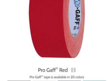 Pro Gaff  2x55yds  RED ProTAPES  001G255MRED For Sale