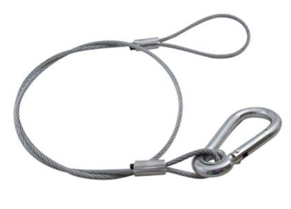 SC Safety Cable SILVER 30  - 1 4  Spring Hook Galv. Restraint 39350-30 on Sale