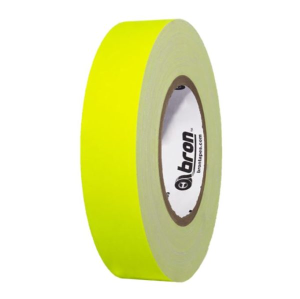 Gaffer Tape  2x55yds  FLUORESCENT Yellow  Bron BT-260 Hot on Sale