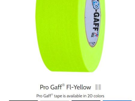 Pro Gaff  2x55yds  FLUORSCENT Yellow ProTAPES  001G255FLYEL Discount