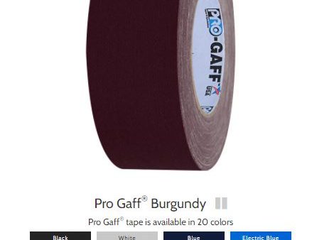 Pro Gaff  2x55yds  BURGUNDY ProTAPES  001G255MBUR For Cheap