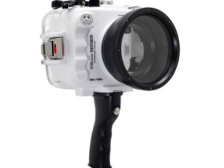 SeaFrogs 60M 195FT Waterproof housing for Sony A6xxx series Salted Line with pistol grip (White)   GEN 3 Online Hot Sale