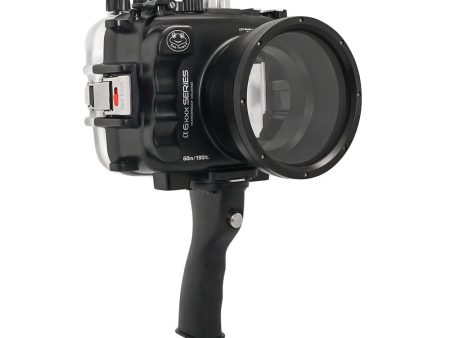 SeaFrogs 60M 195FT Waterproof housing for Sony A6xxx series Salted Line with pistol grip (Black)   GEN 3 Sale