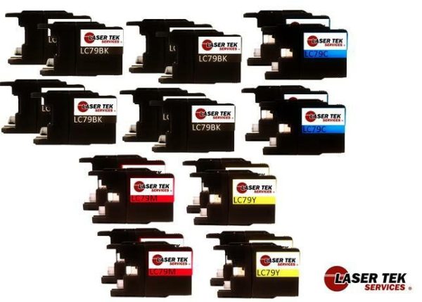 20 Pack Brother LC-79 BCYM HY Compatible Ink Cartridge | Laser Tek Services Online now