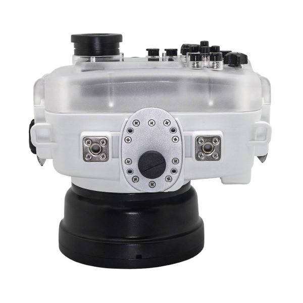 SeaFrogs 60M 195FT Waterproof housing for Sony A6xxx series Salted Line with pistol grip (White)   GEN 3 Online Hot Sale