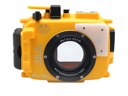 Olympus TG-5 60m 195ft SeaFrogs Underwater Camera Housing (Yellow) Online now