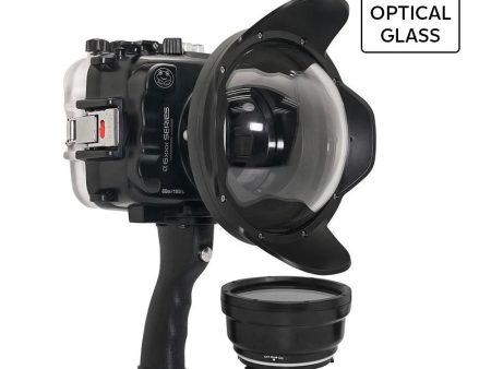 SeaFrogs UW housing for Sony A6xxx series Salted Line with pistol grip & 6  Optical Glass Dry dome port (Black)   GEN 3 Cheap