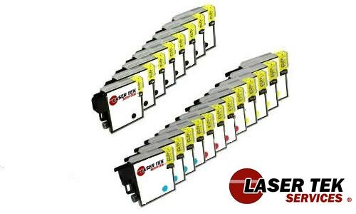 20 Pack Brother LC-61 BCYM Compatible Ink Cartridge | Laser Tek Services Online now