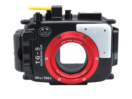 Olympus TG-5 60m 195ft SeaFrogs Underwater Camera Housing (Black) Online