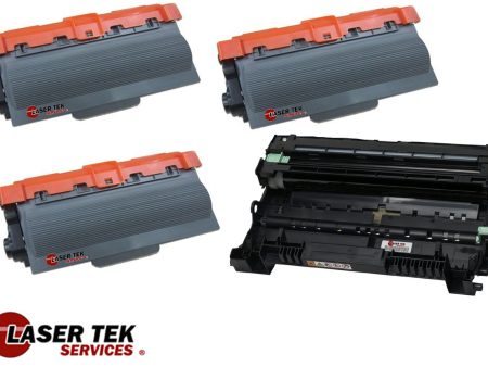 4 Pack Brother TN750 DR720 Compatible Toner and Drum Unit | Laser Tek Services For Sale