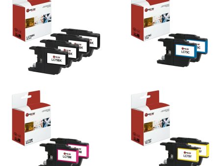 10 Pack Brother LC-79 BCMY Compatible Ink Cartridge | Laser Tek Services on Sale