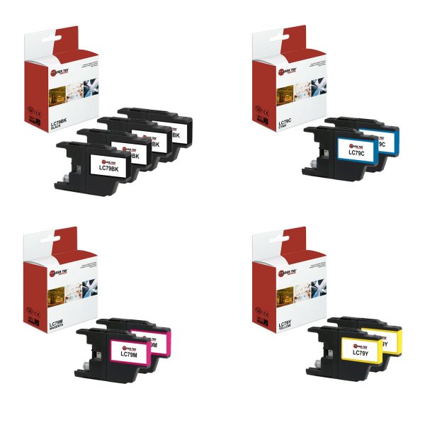 10 Pack Brother LC-79 BCMY Compatible Ink Cartridge | Laser Tek Services on Sale