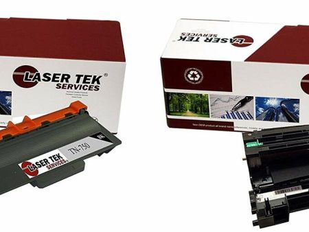 2 Pack Brother TN750 DR720 Compatible Toner and Drum Unit | Laser Tek Services Cheap