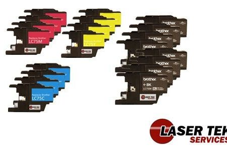 20 Pack Brother LC-75 BCYM Compatible Ink Cartridge | Laser Tek Services Fashion